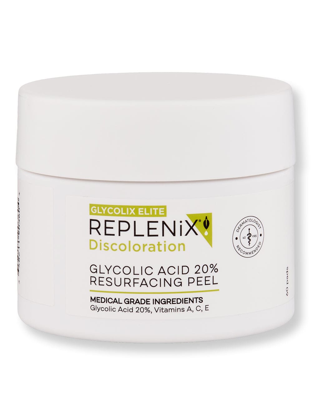 Replenix Replenix Glycolic Acid 20% Resurfacing Peel Exfoliators & Peels 60 Ct 