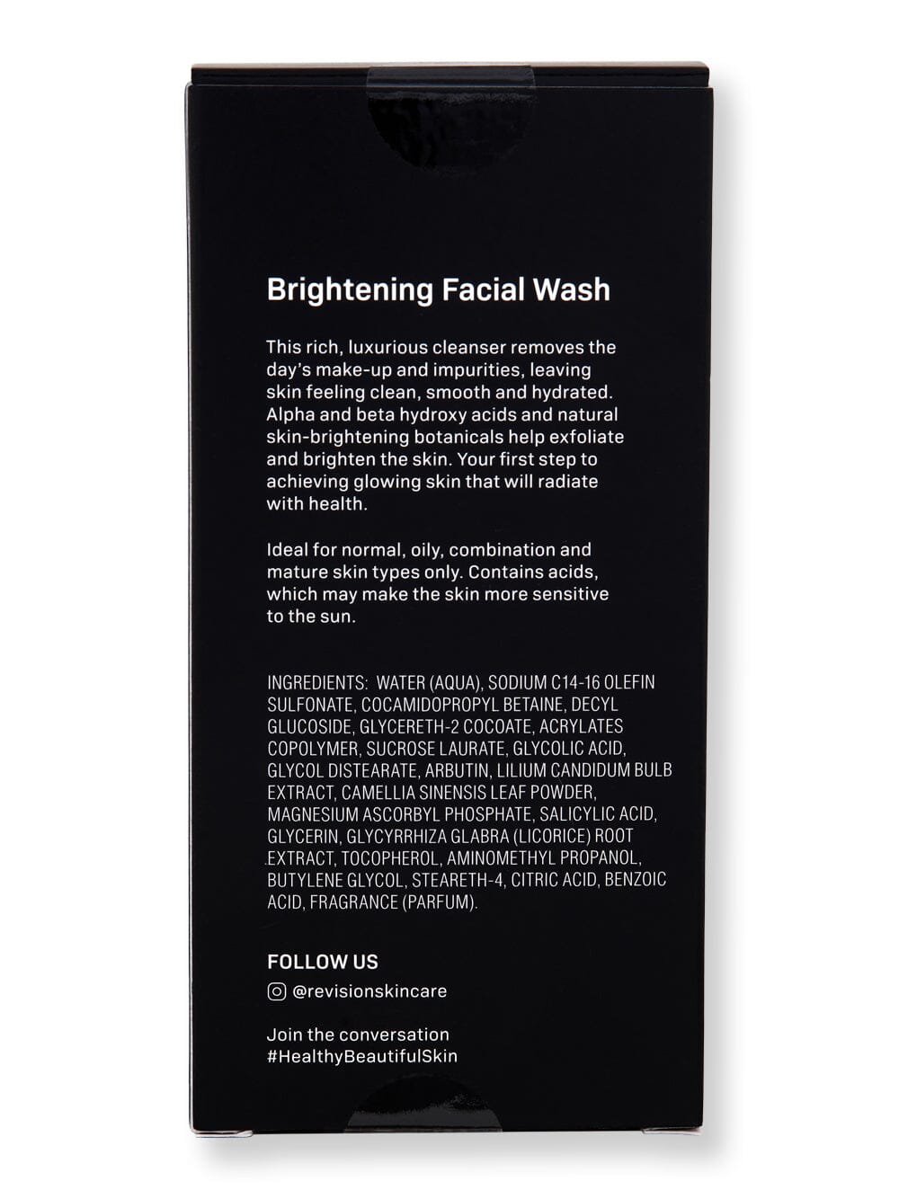 Revision Revision Brightening Facial Wash Face Cleansers 