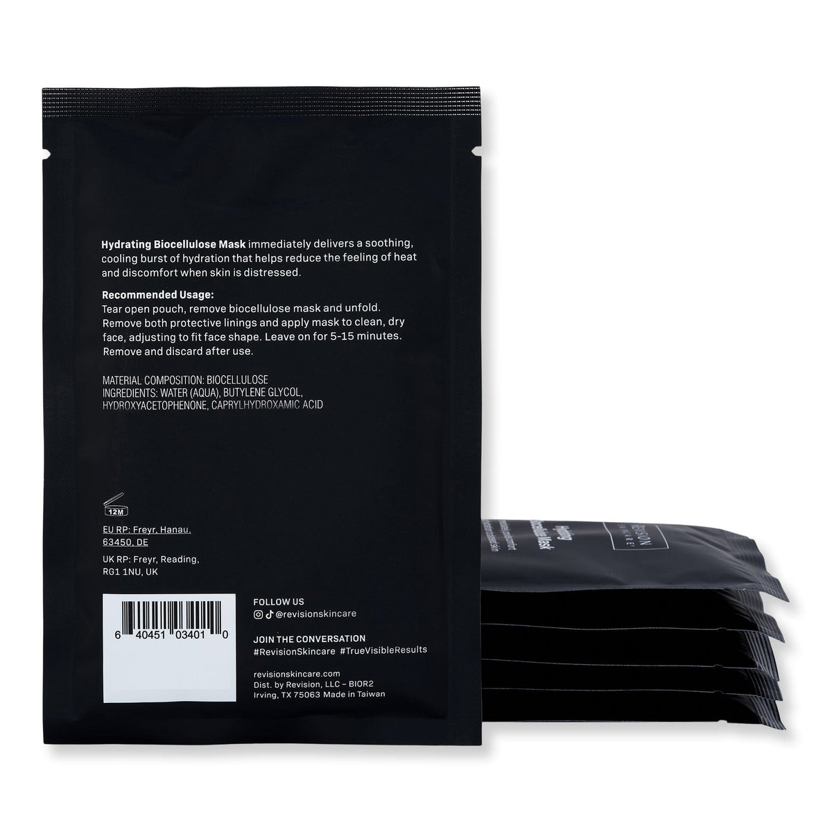 Revision Revision Hydrating Biocellulose Mask Face Masks 