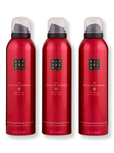 Rituals Rituals The Ritual of Ayurveda Foaming Shower Gel 3 Ct 200 ml Shower Gels & Body Washes 