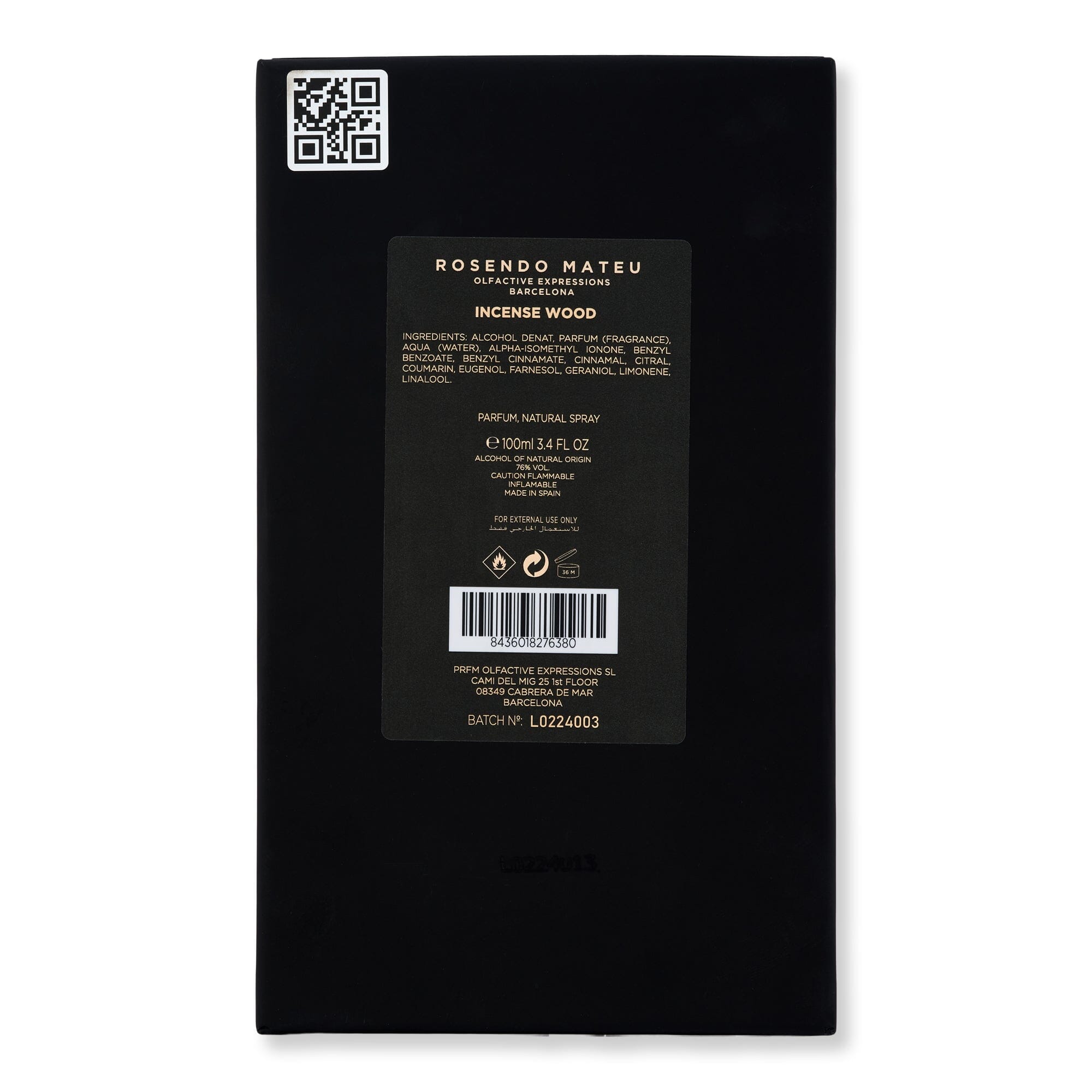 Rosendo Mateu Rosendo Mateu Incense Wood Parfum Perfume 