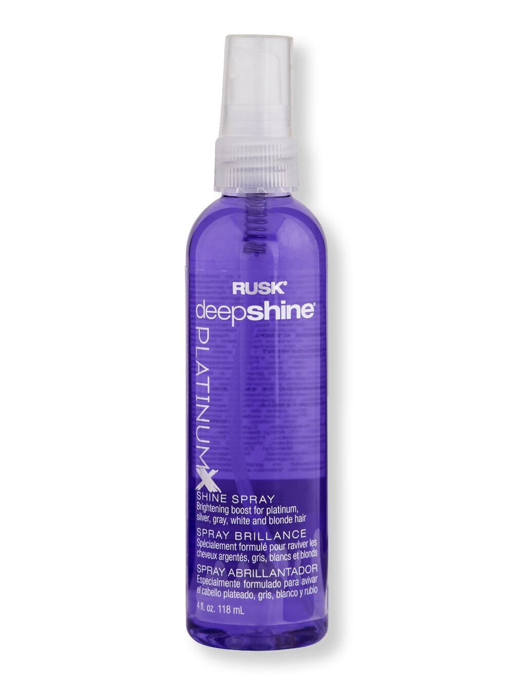 Rusk Rusk Platinumx Shine Spray Styling Treatments 4 oz 