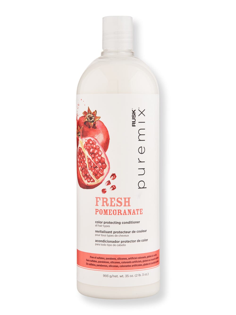 Rusk Rusk Puremix Fresh Pomegranate Color Protecting Conditioner Conditioners 35 oz 