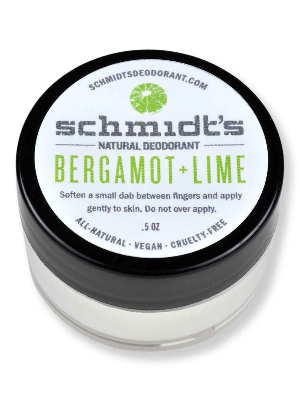 Schmidt's Deodorant Schmidt's Deodorant Bergamot + Lime Deodorant Jar 0.5 oz Antiperspirants & Deodorants 