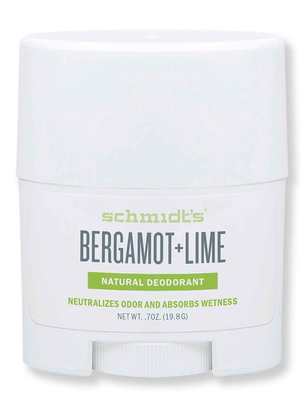 Schmidt's Deodorant Schmidt's Deodorant Bergamot + Lime Deodorant Stick .7 oz Antiperspirants & Deodorants 