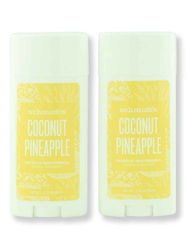 Schmidt's Deodorant Schmidt's Deodorant Coconut Pineapple Deodorant Stick 2 ct 92 g Antiperspirants & Deodorants 