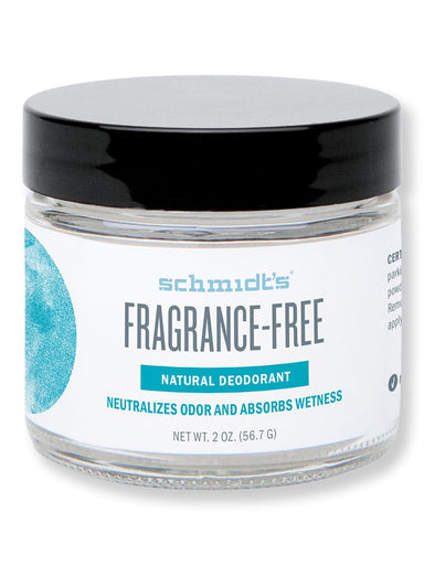 Schmidt's Deodorant Schmidt's Deodorant Fragrance-Free Deodorant Jar Antiperspirants & Deodorants 2 oz 