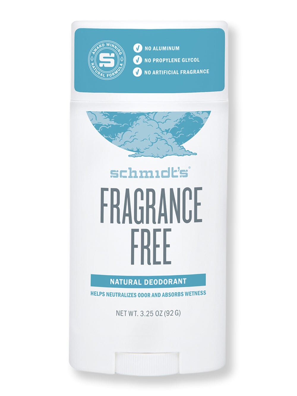 Schmidt's Deodorant Schmidt's Deodorant Fragrance-Free Deodorant Stick Antiperspirants & Deodorants 3.25 oz 