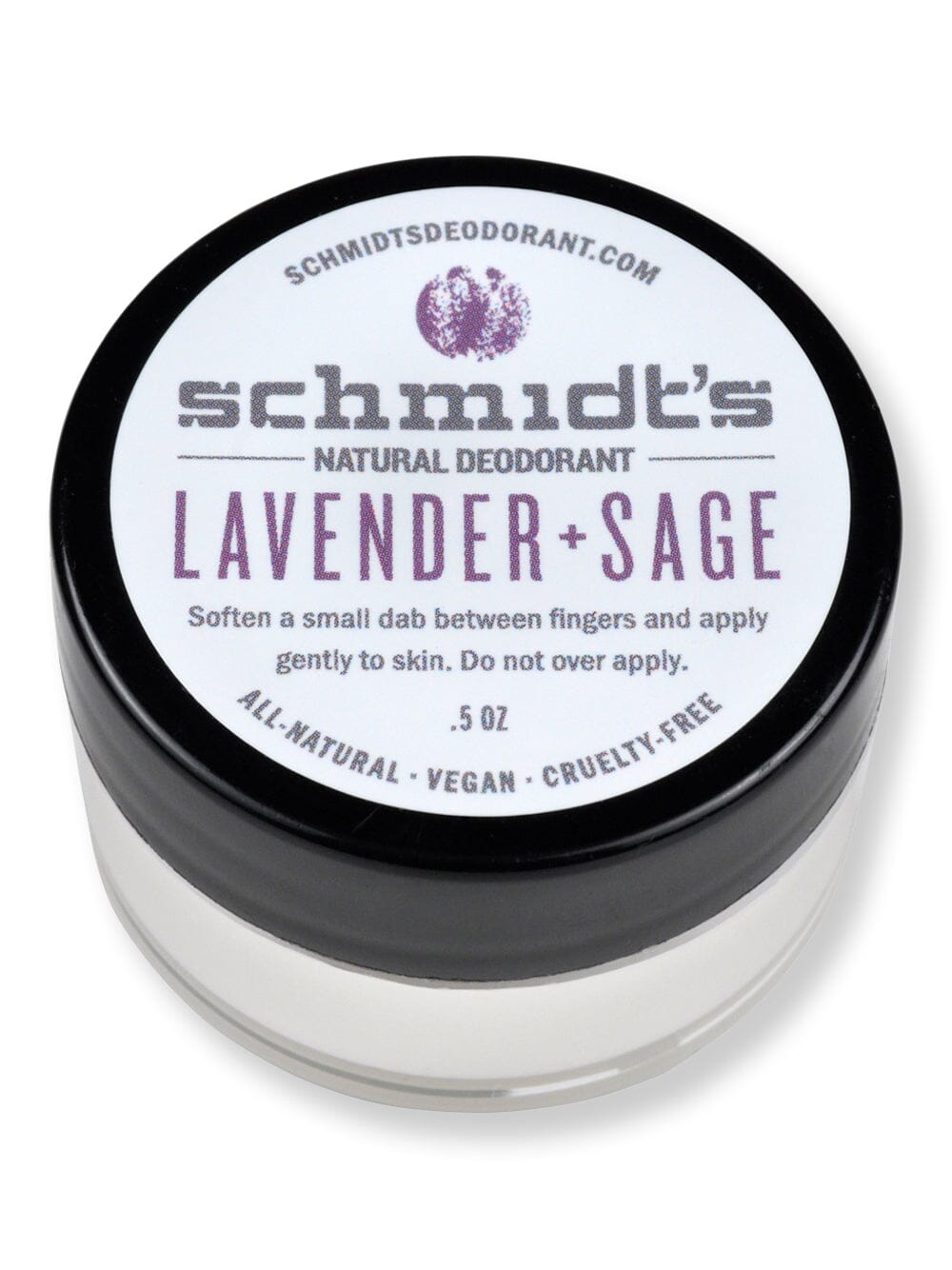 Schmidt's Deodorant Schmidt's Deodorant Lavender + Sage Deodorant Jar Antiperspirants & Deodorants 0.5 oz 