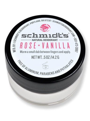 Schmidt's Deodorant Schmidt's Deodorant Rose + Vanilla Deodorant Jar Antiperspirants & Deodorants 0.5 oz 