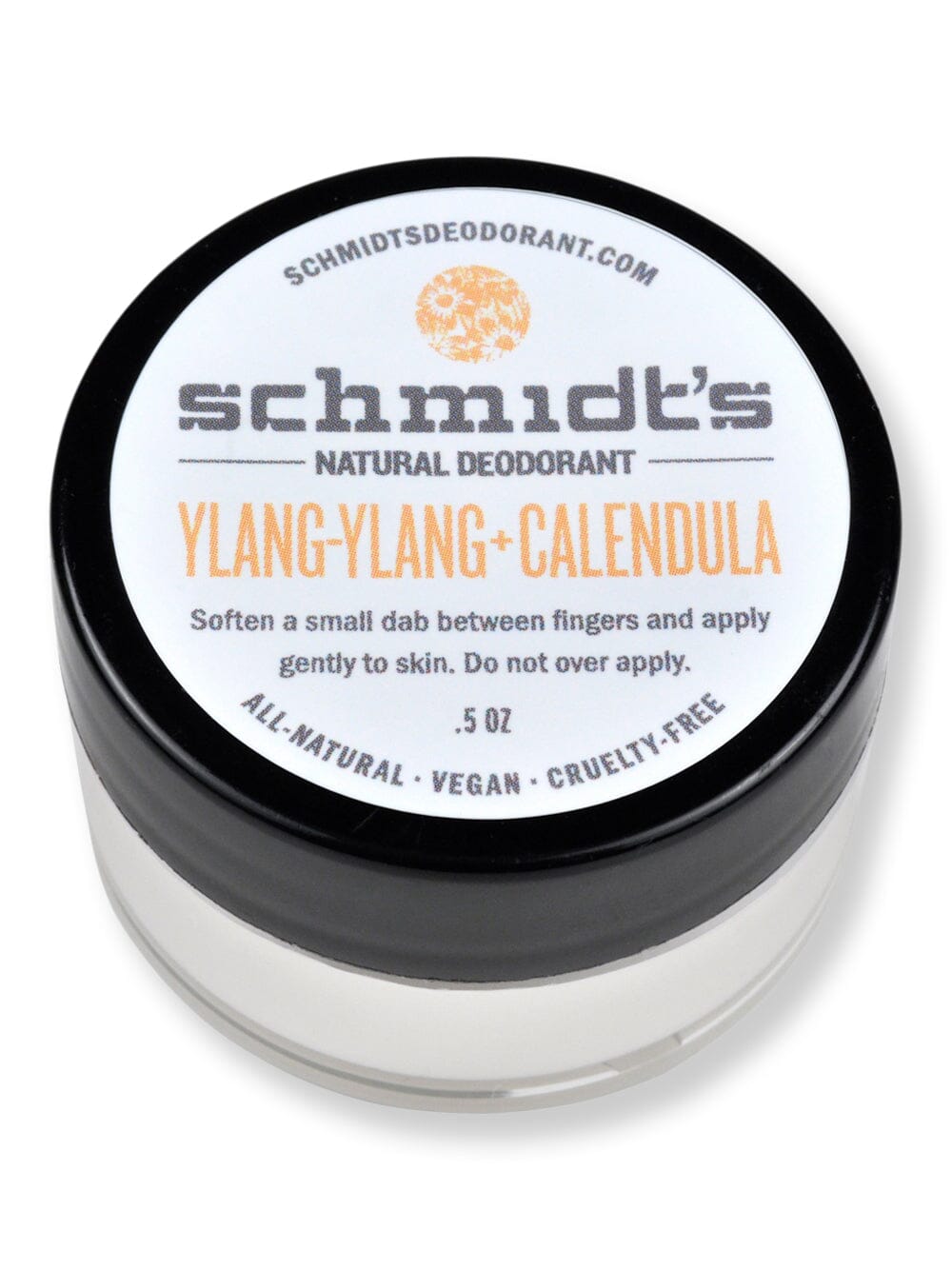 Schmidt's Deodorant Schmidt's Deodorant Ylang-Ylang + Calendula Deodorant Jar Antiperspirants & Deodorants 0.5 oz 