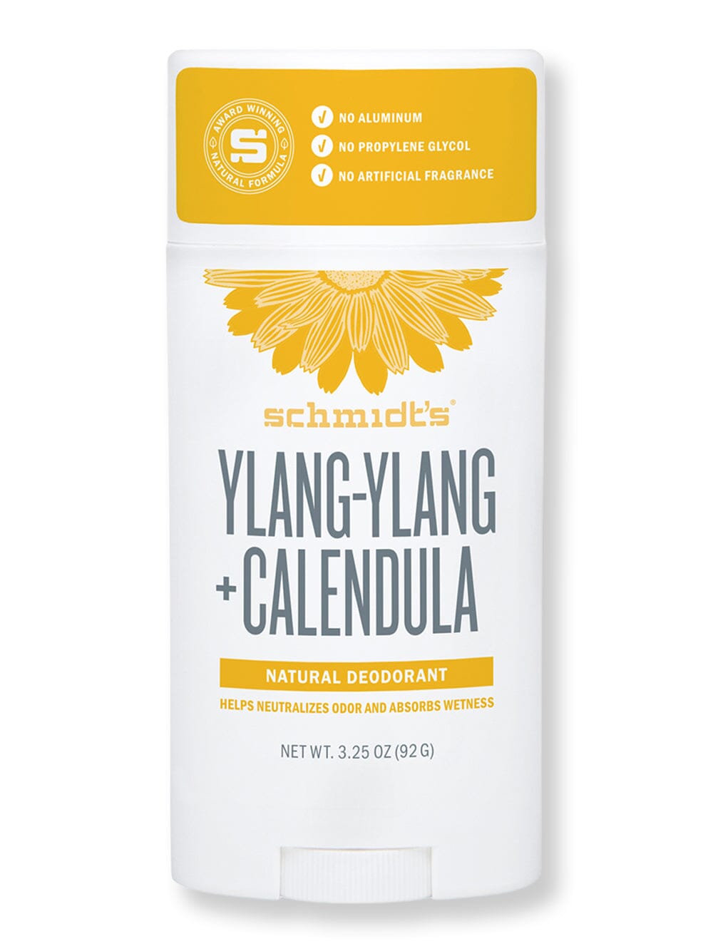 Schmidt's Deodorant Schmidt's Deodorant Ylang-Ylang + Calendula Deodorant Stick 92g Antiperspirants & Deodorants 