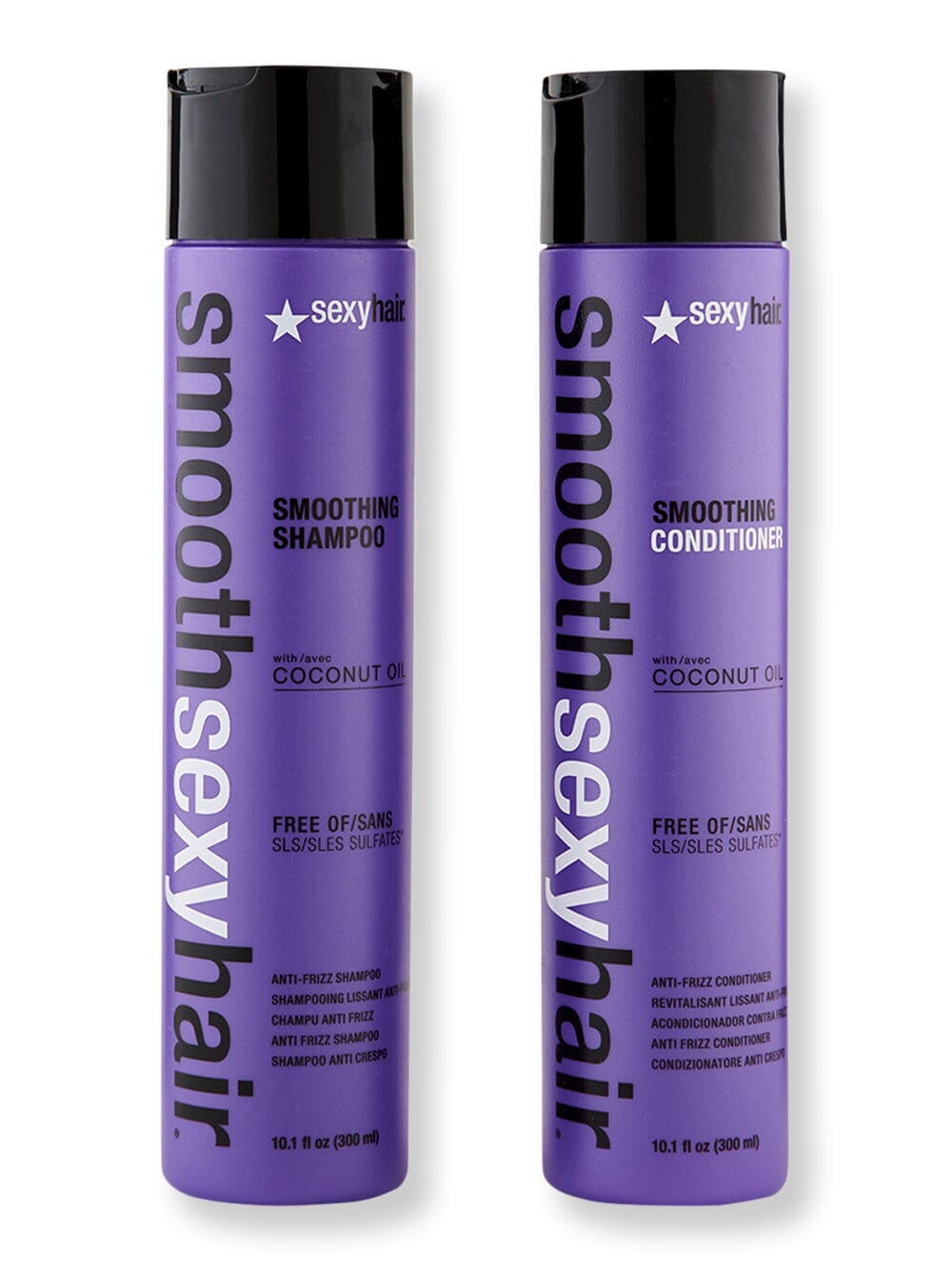 Sexy Hair Sexy Hair Smooth Sexy Hair Smoothing Shampoo & Conditioner 10.1 oz Hair Care Value Sets 