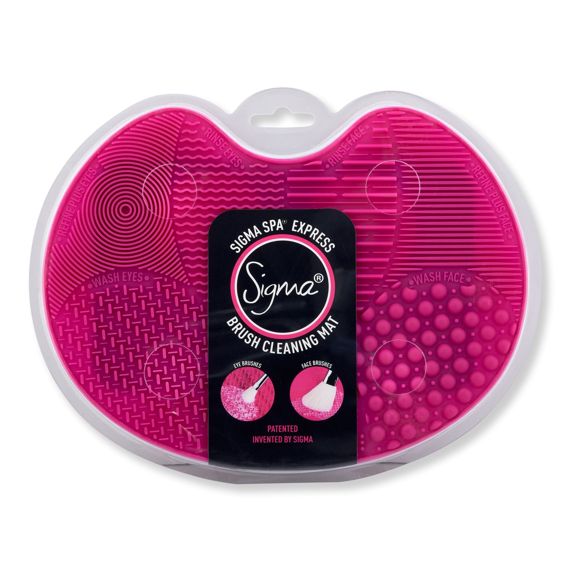 SIGMA SIGMA Spa Express Brush Cleaning Mat Brush Cleaners Pink 