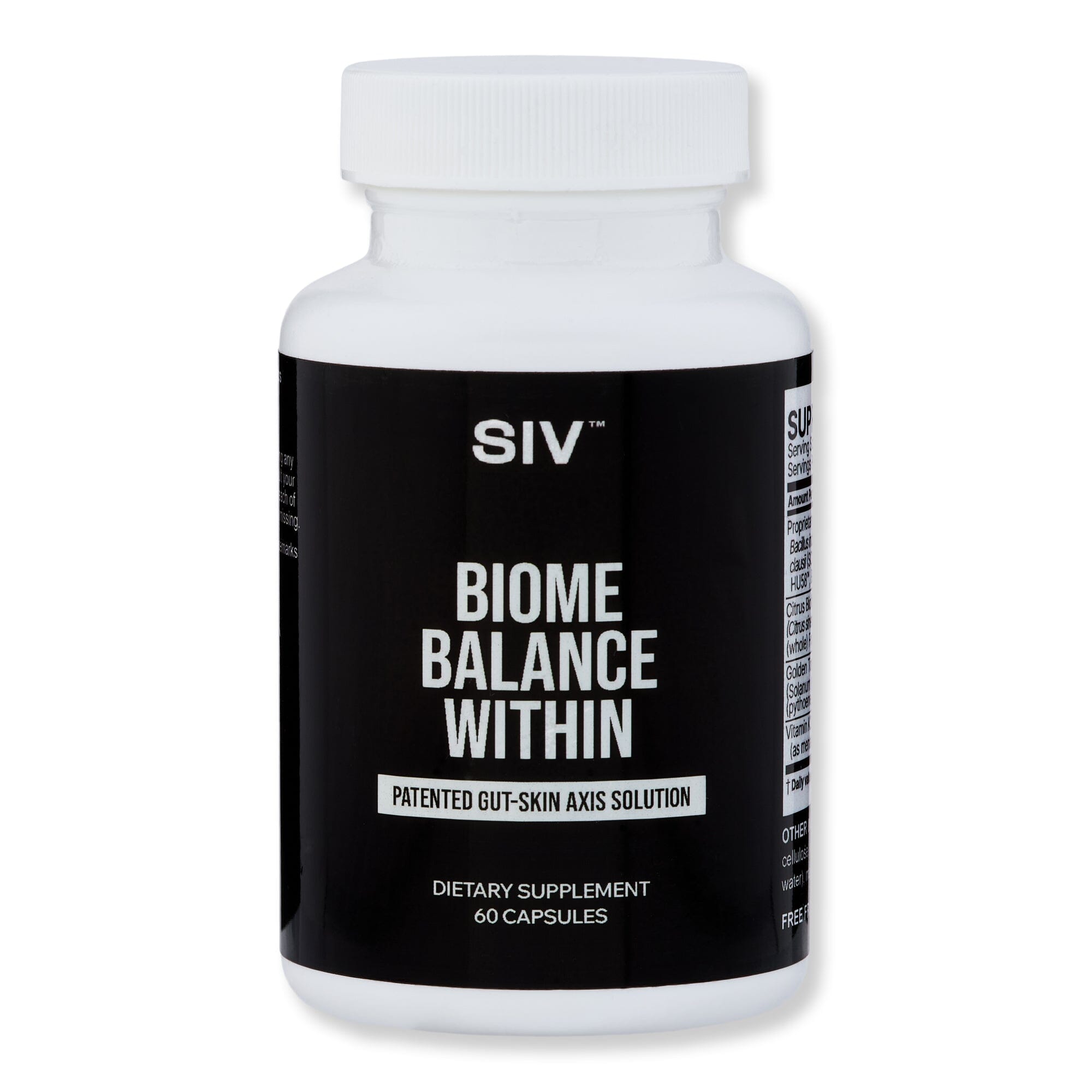 SIV SIV Biome Balance Within Wellness Supplements 60 Ct 