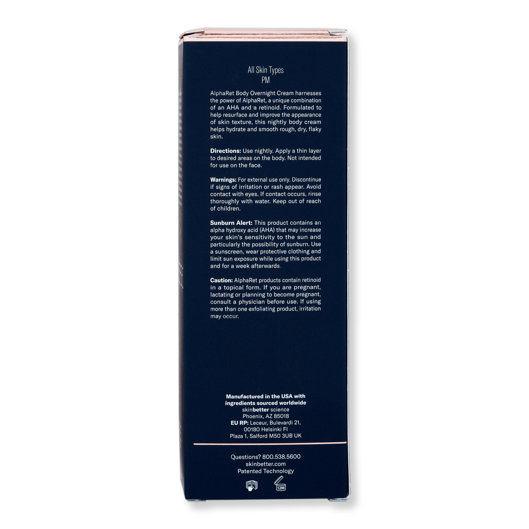 Skinbetter Science Skinbetter Science AlphaRet Body Overnight Cream 5 fl oz 150 ml Body Lotions & Oils 