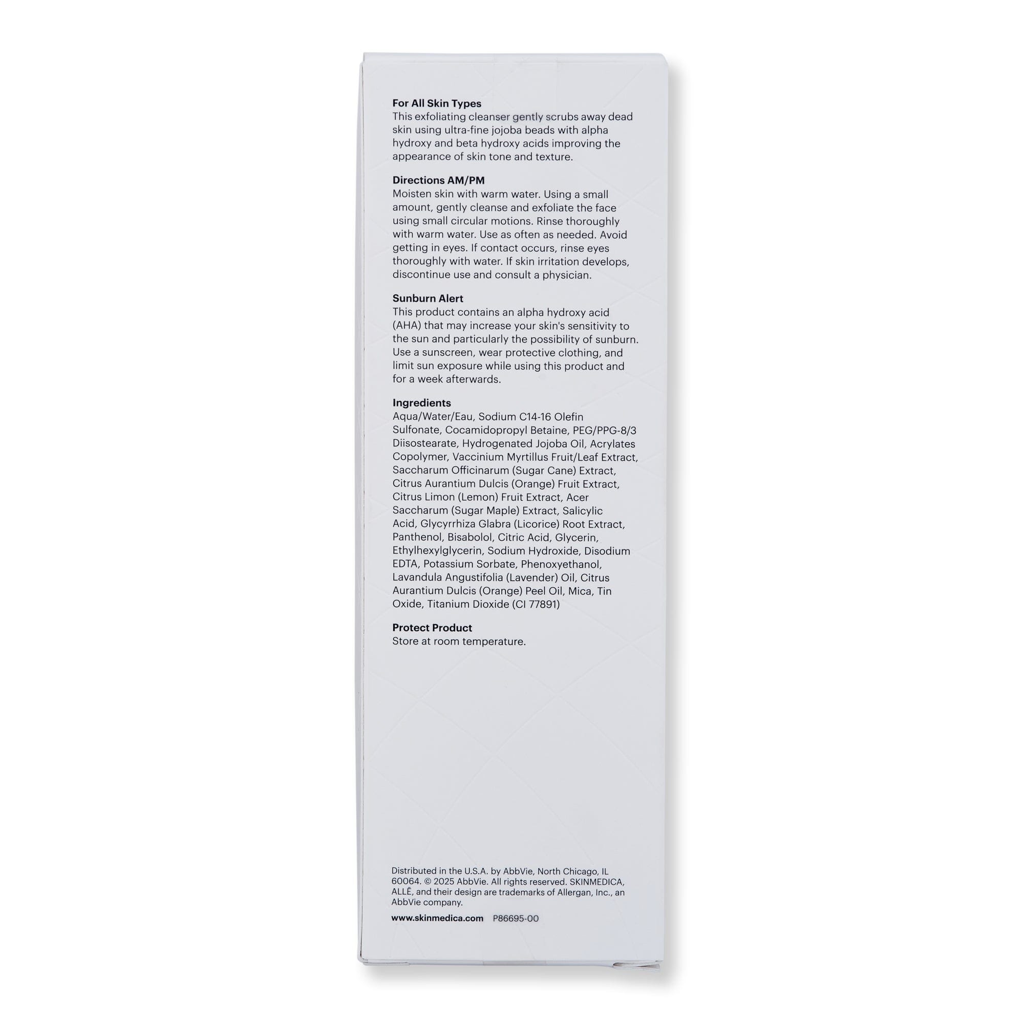 SkinMedica SkinMedica AHA BHA Exfoliating Cleanser 6 oz Face Cleansers 