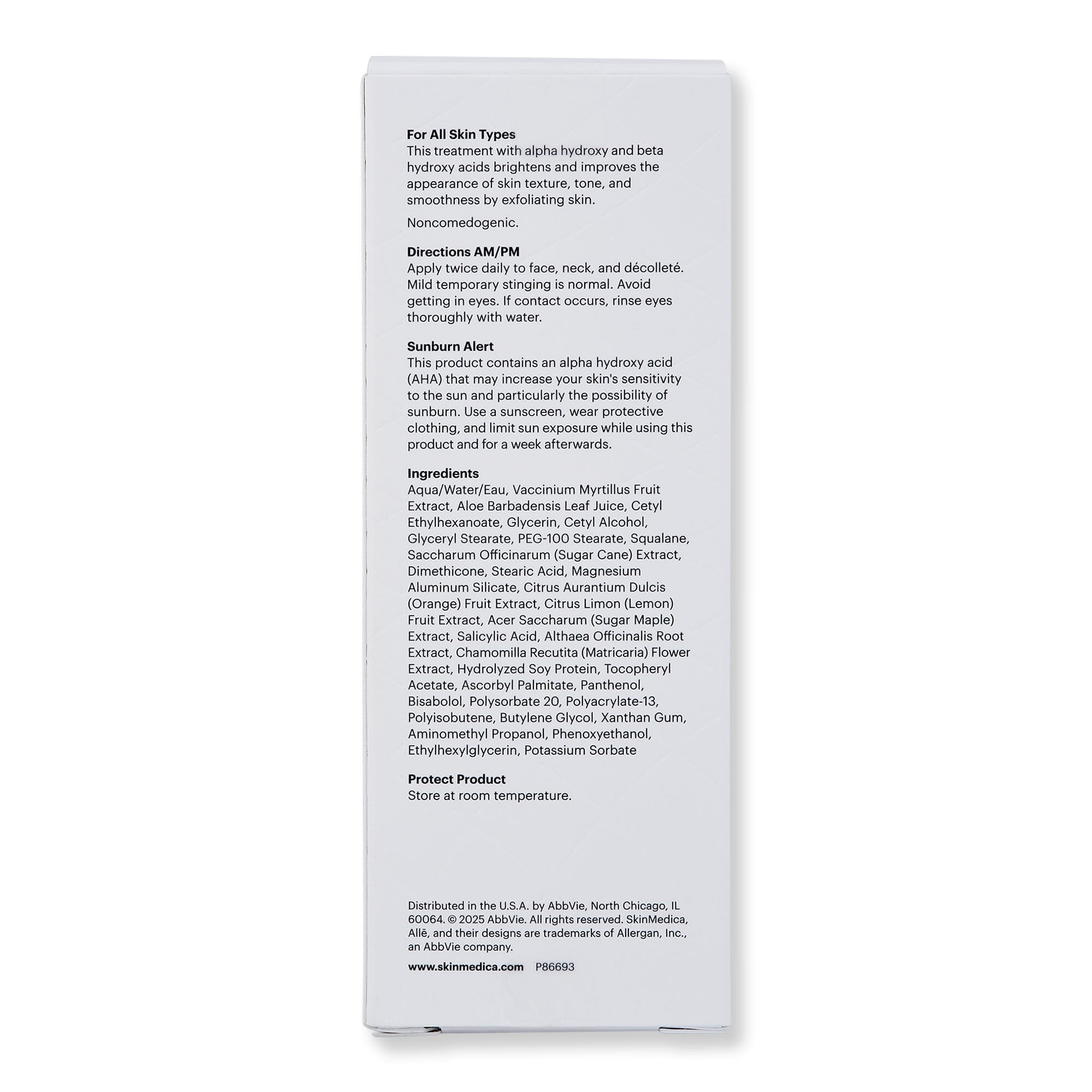SkinMedica SkinMedica AHA/BHA Exfoliating Cream Skin Care Treatments 