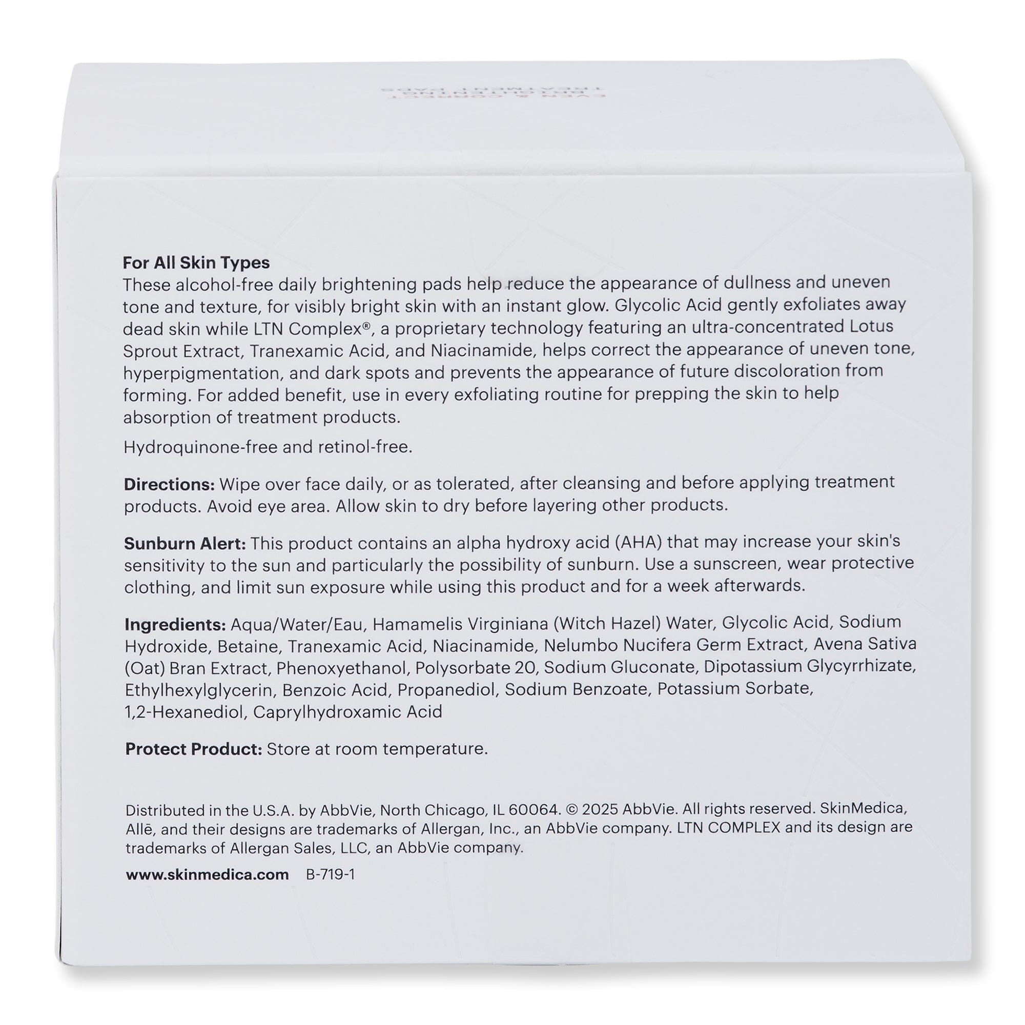 SkinMedica SkinMedica Even & Correct Brightening Treatment Pads Skin Care Treatments 