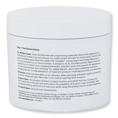 SkinMedica SkinMedica Even & Correct Brightening Treatment Pads Skin Care Treatments 
