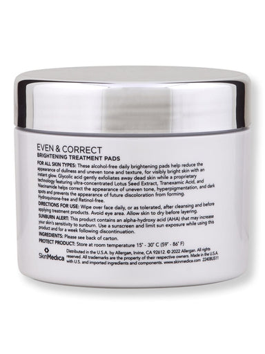 SkinMedica SkinMedica Even & Correct Brightening Treatment Pads Skin Care Treatments 