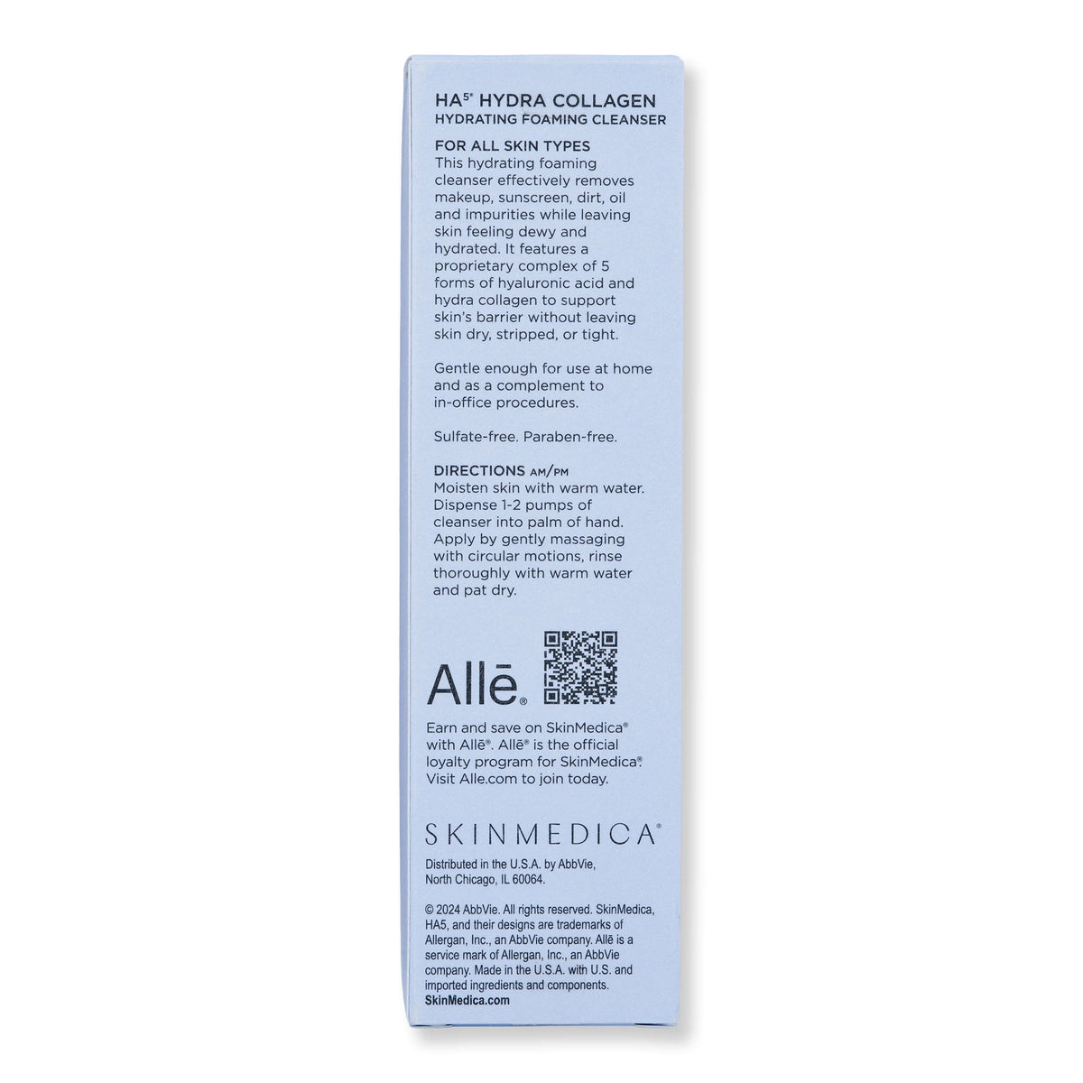 SkinMedica SkinMedica HA5 Hydra Collagen Hydrating Foaming Cleanser 5 fl oz 147.9 ml Face Cleansers 