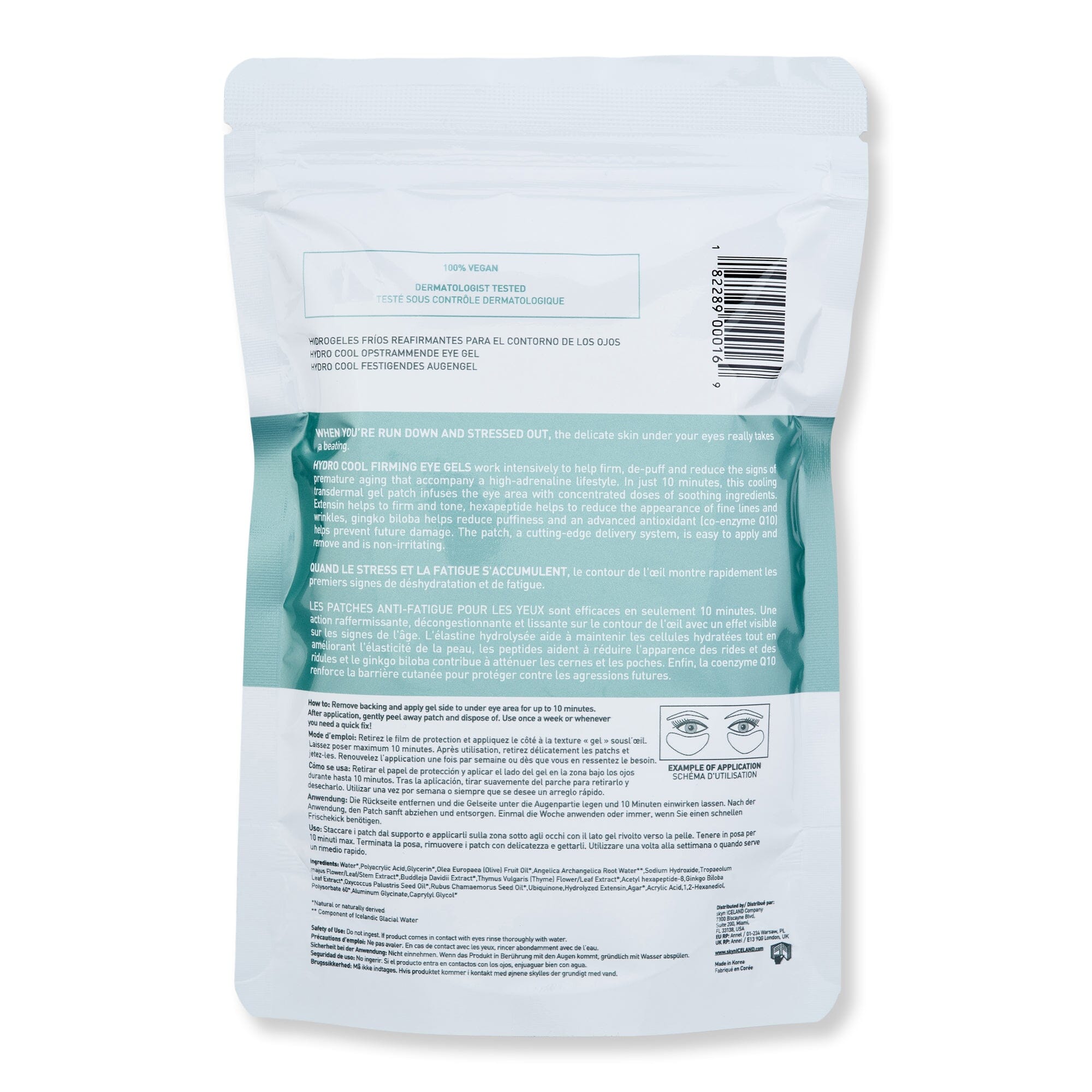 Skyn Iceland Skyn Iceland Hydro Cool Firming Eye Gels 8 Pairs Eye Gels 