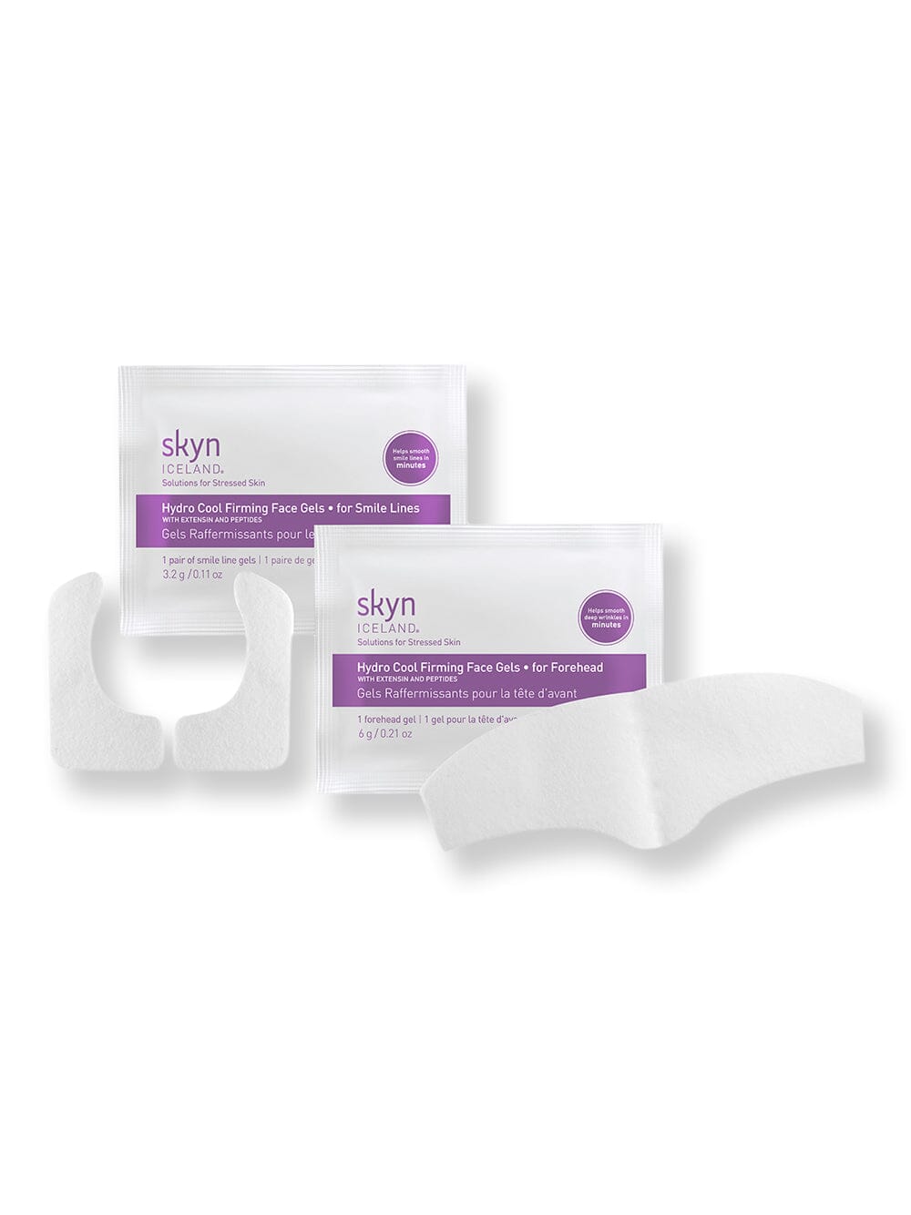 Skyn Iceland Skyn Iceland Hydro Cool Firming Face Gels for Forehead & Smile Line 8 Ct Skin Care Treatments 