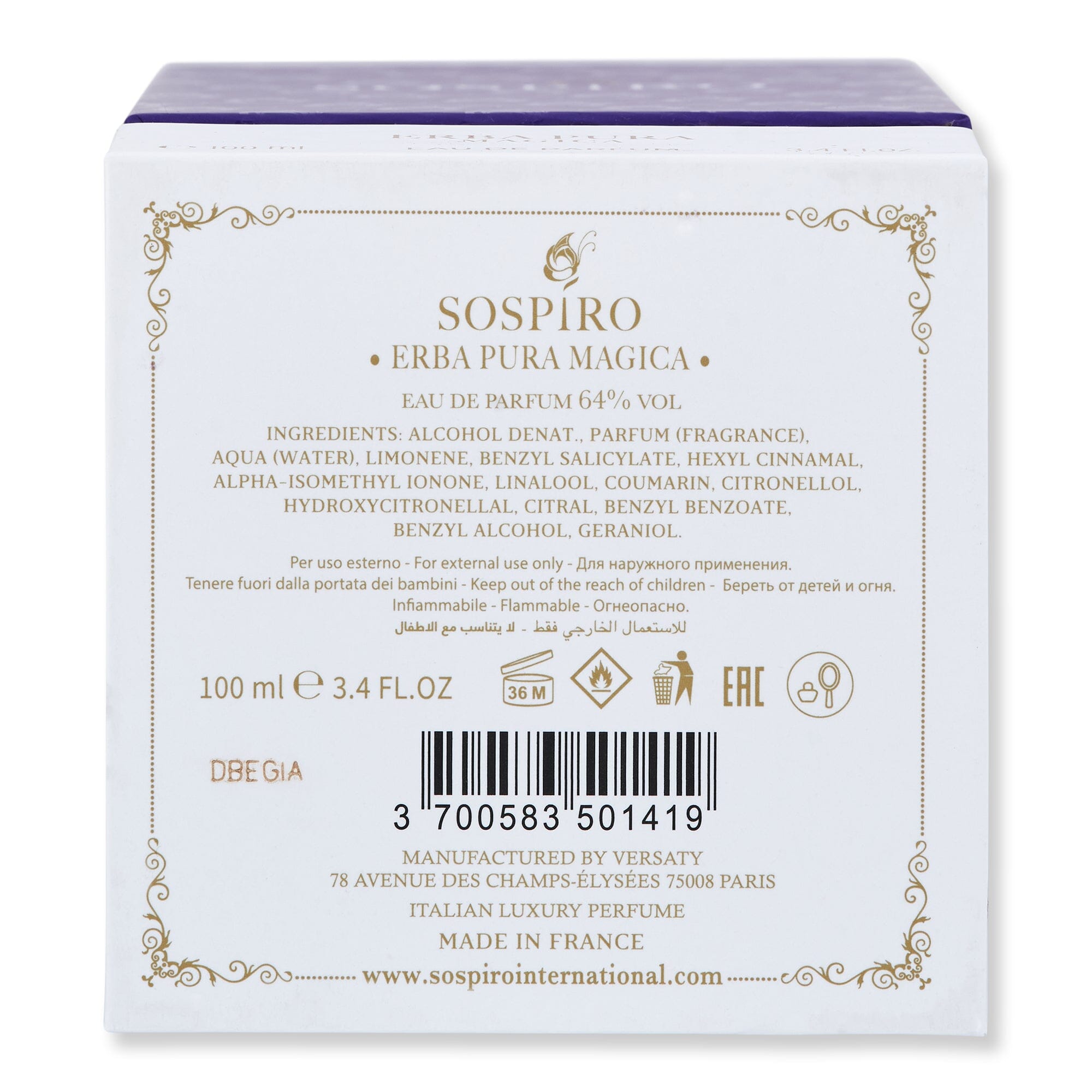 Sospiro Sospiro Erba Pura Magica Eau De Parfum Perfume 
