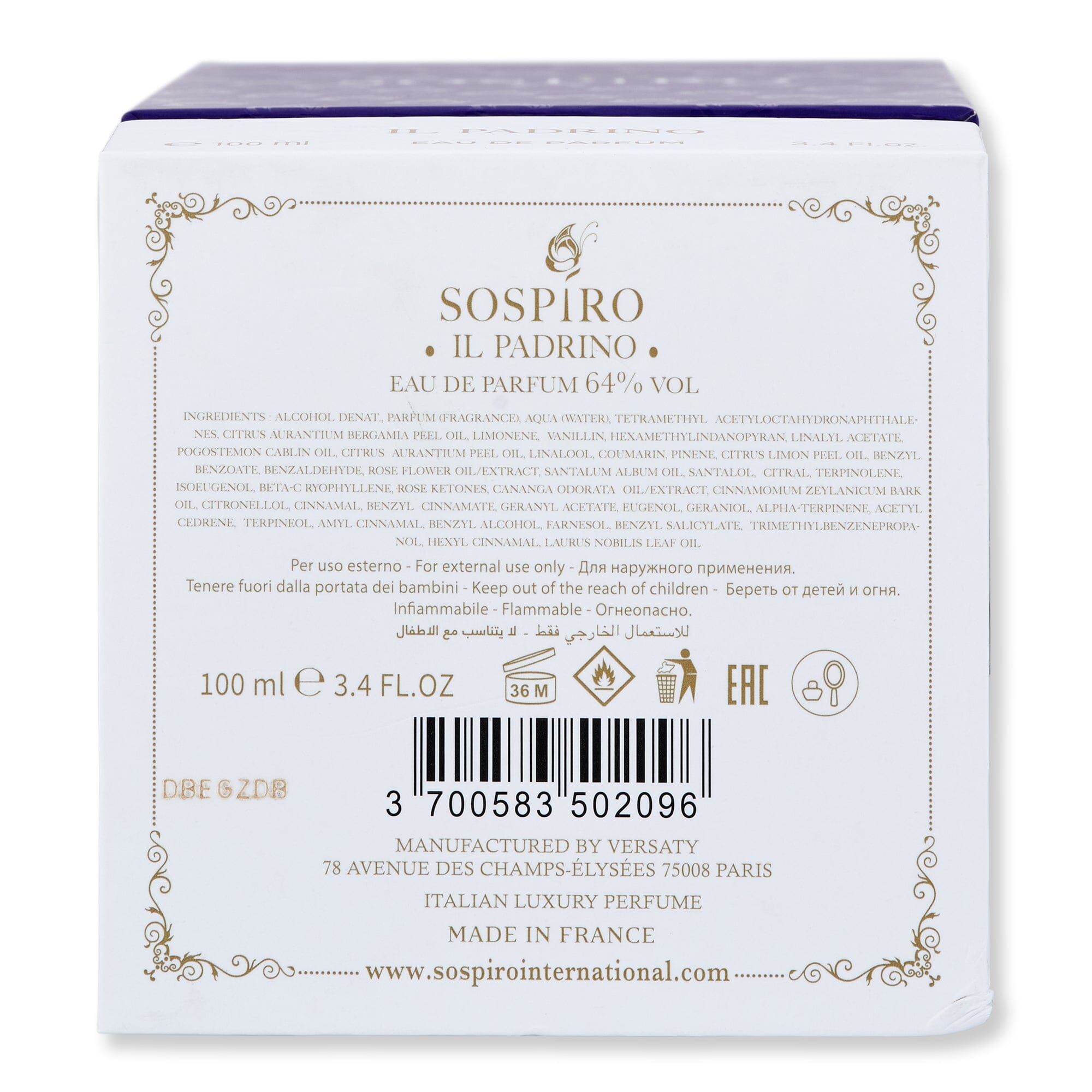 Sospiro Sospiro IL Padrino Eau De Parfum Perfume 