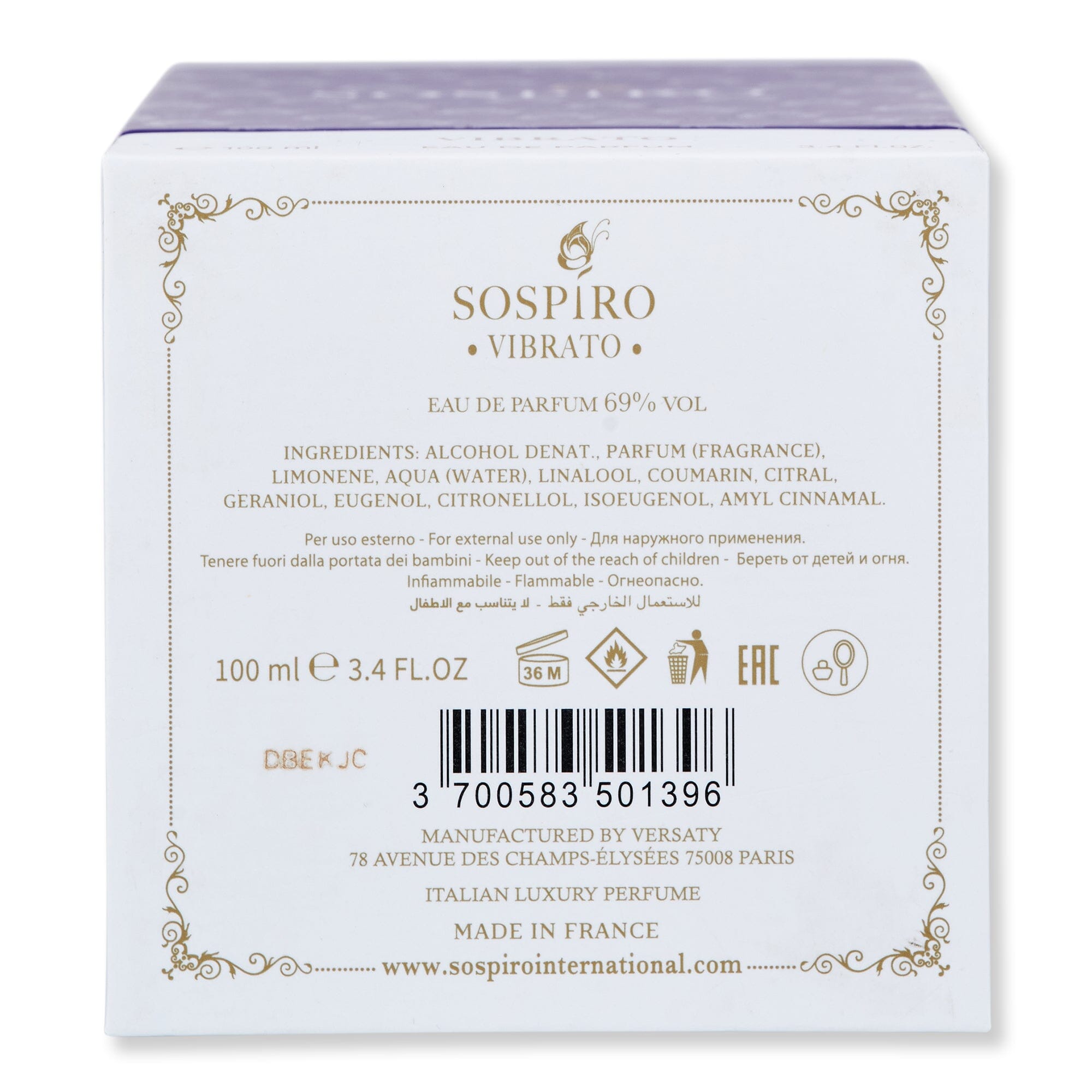 Sospiro Sospiro Vibrato Eau De Parfum Perfume 