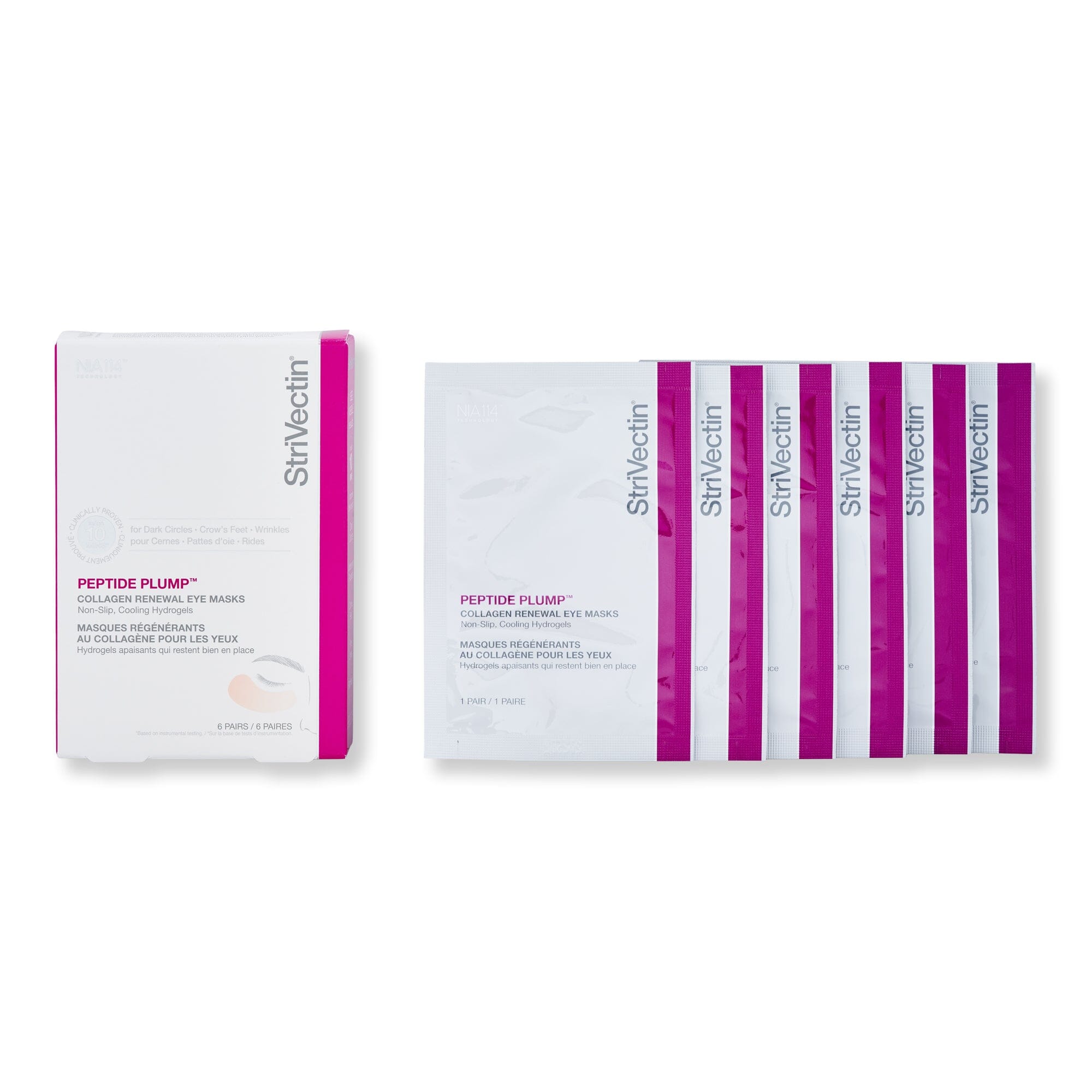 Strivectin Strivectin Peptide Plump Collagen Renewal Eye Mask Face Masks 6 Ct 
