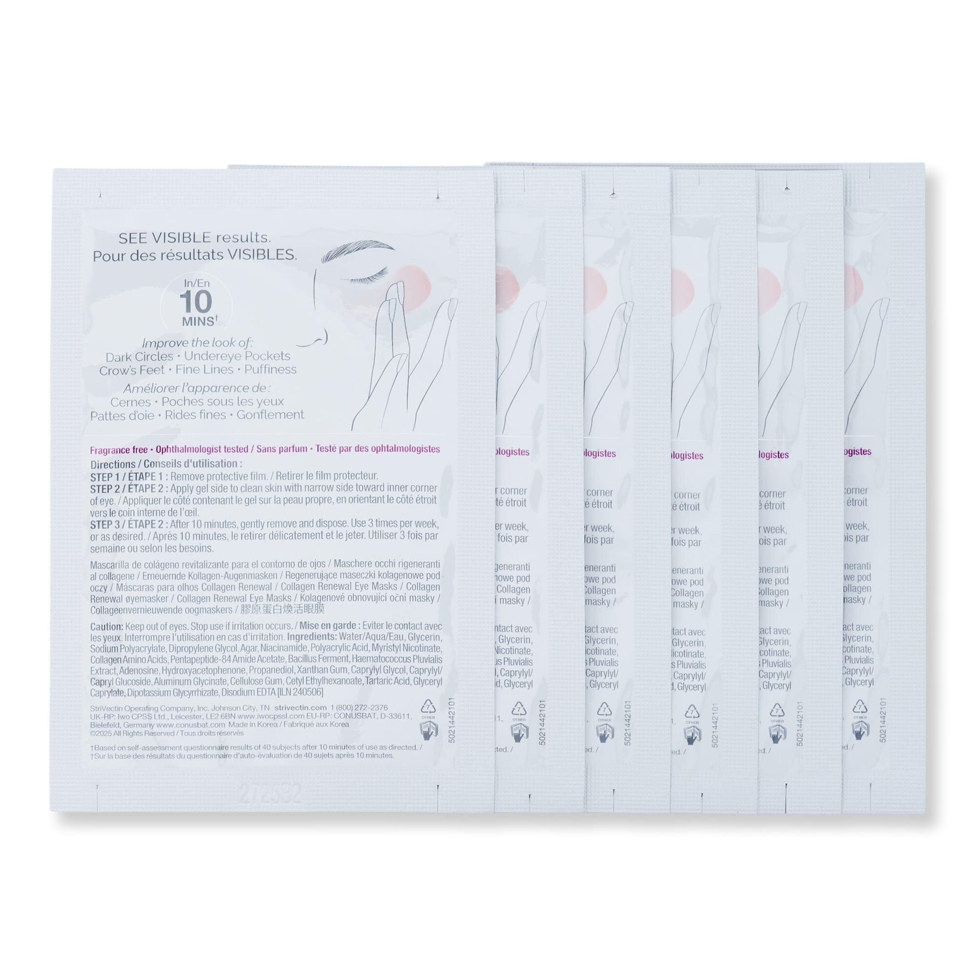Strivectin Strivectin Peptide Plump Collagen Renewal Eye Mask Face Masks 