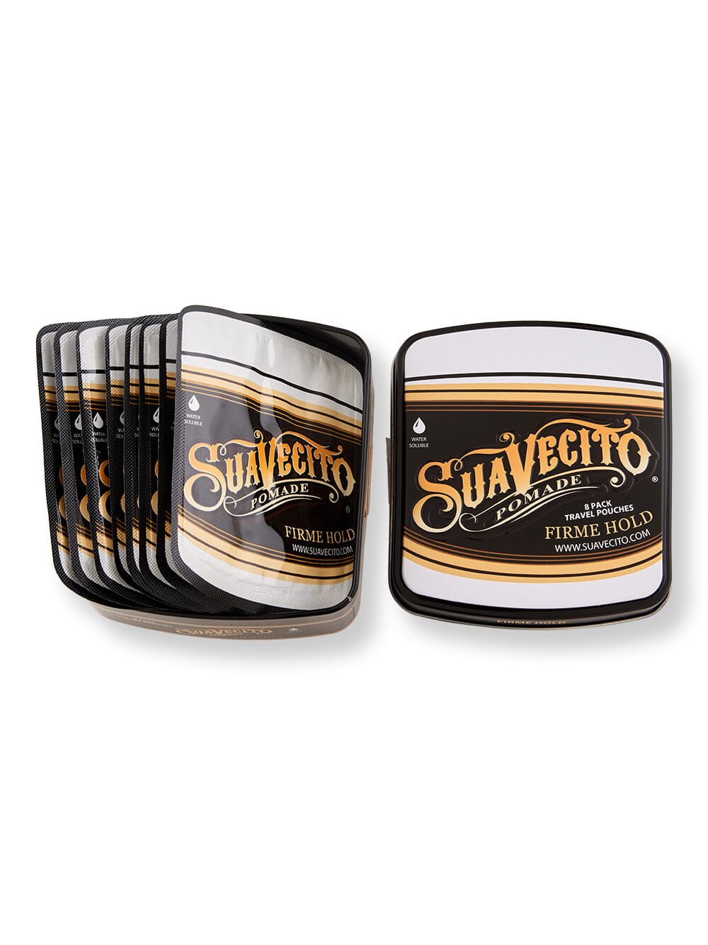 Suavecito Suavecito Firme Strong Hold Pomade Travel Tin Putties & Clays 4 oz / 113 g 