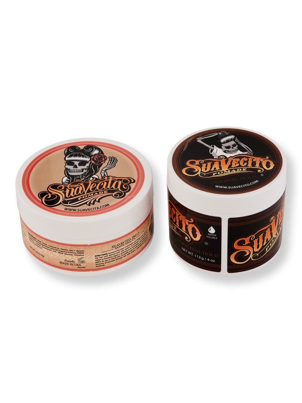 Suavecito Suavecito Suavecita Pomade 4 oz & Original Hold Pomade 4 oz Putties & Clays 