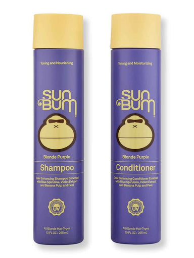 Sun Bum Sun Bum Blonde Purple Shampoo & Conditioner 10 fl oz Hair Care Value Sets 