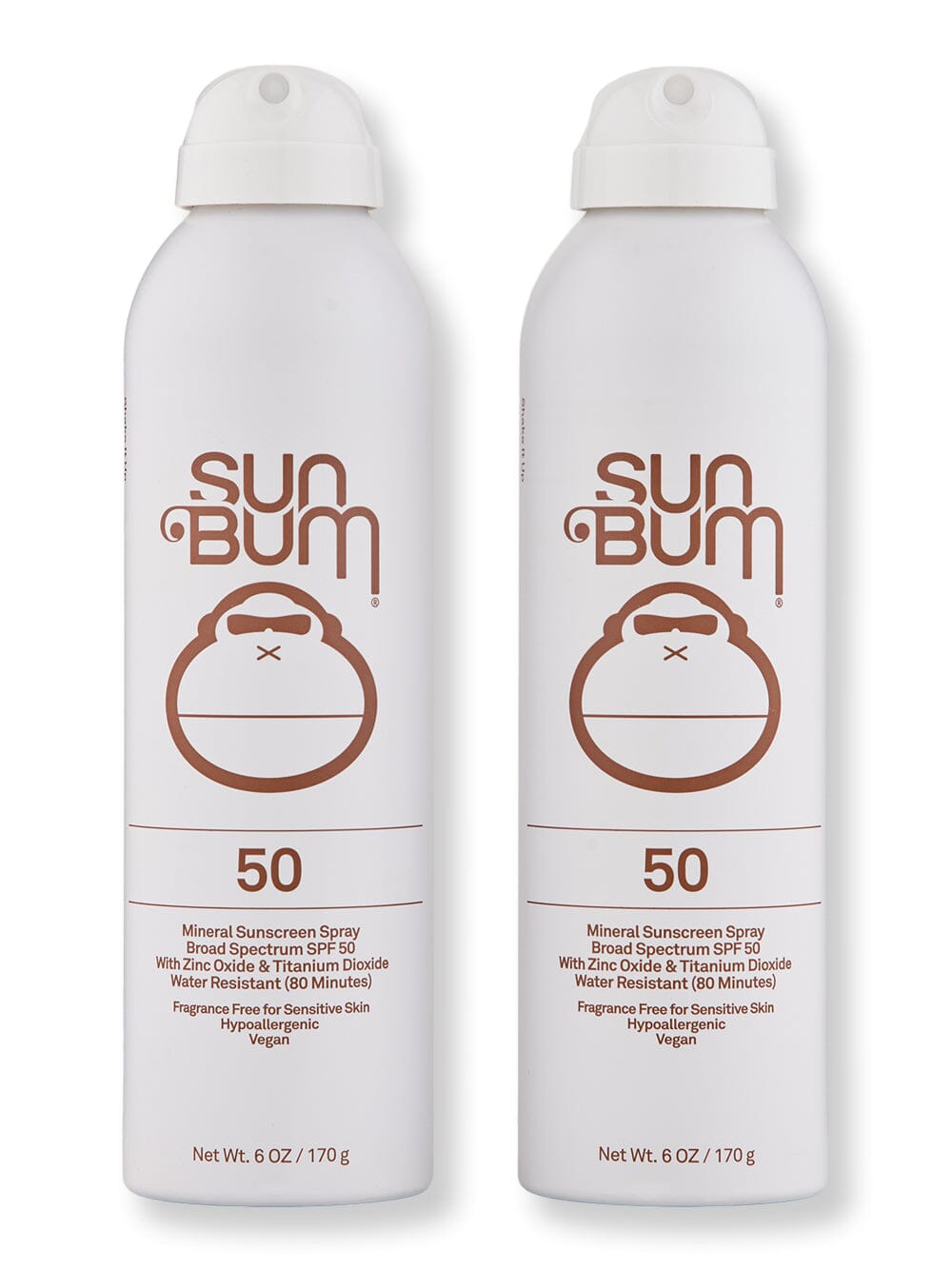 Sun Bum Sun Bum Mineral SPF 50 Sunscreen Spray 2 Ct 6 oz Body Sunscreens 