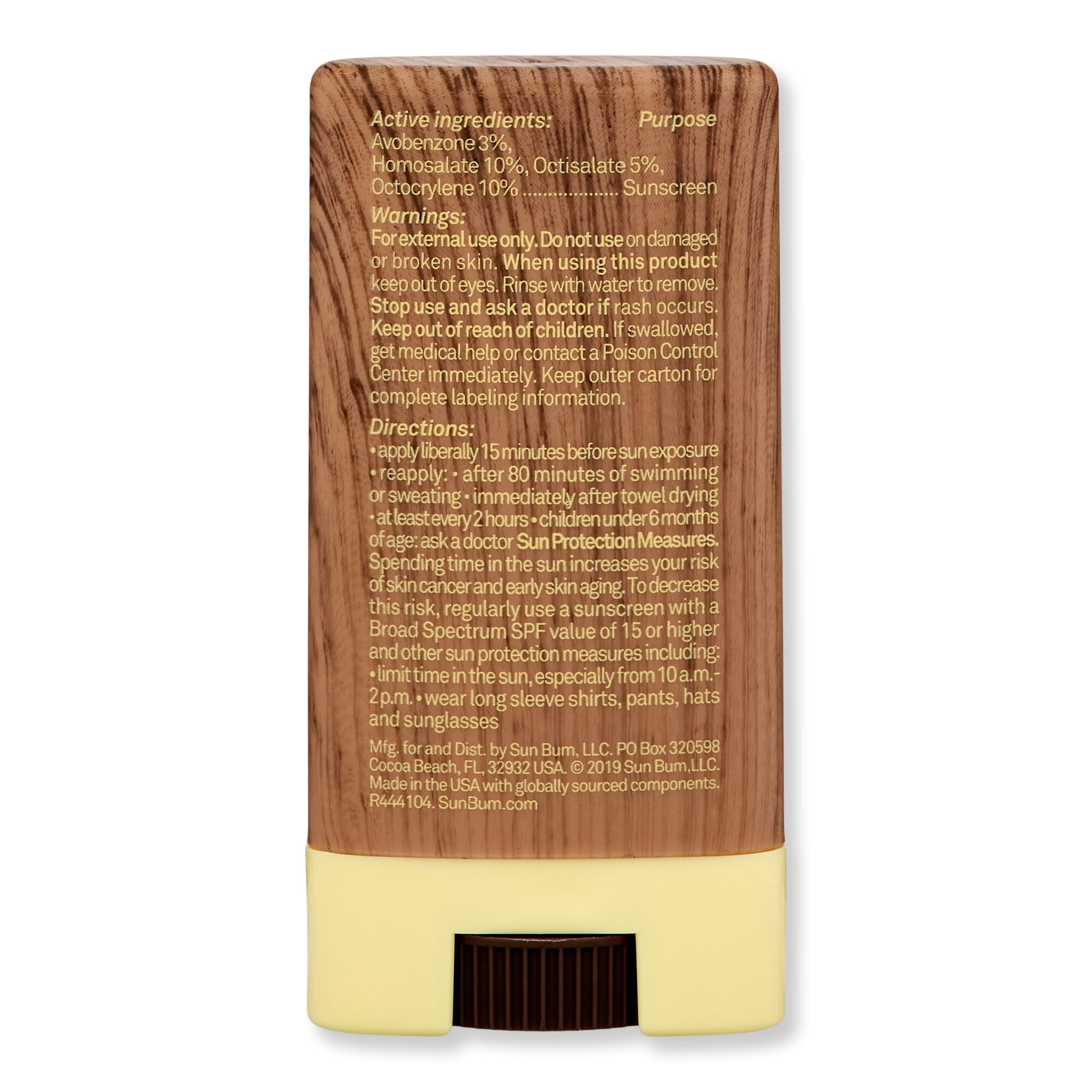 Sun Bum Sun Bum Original SPF 30 Sunscreen Face Stick 0.45 oz 13 ml Face Sunscreens 