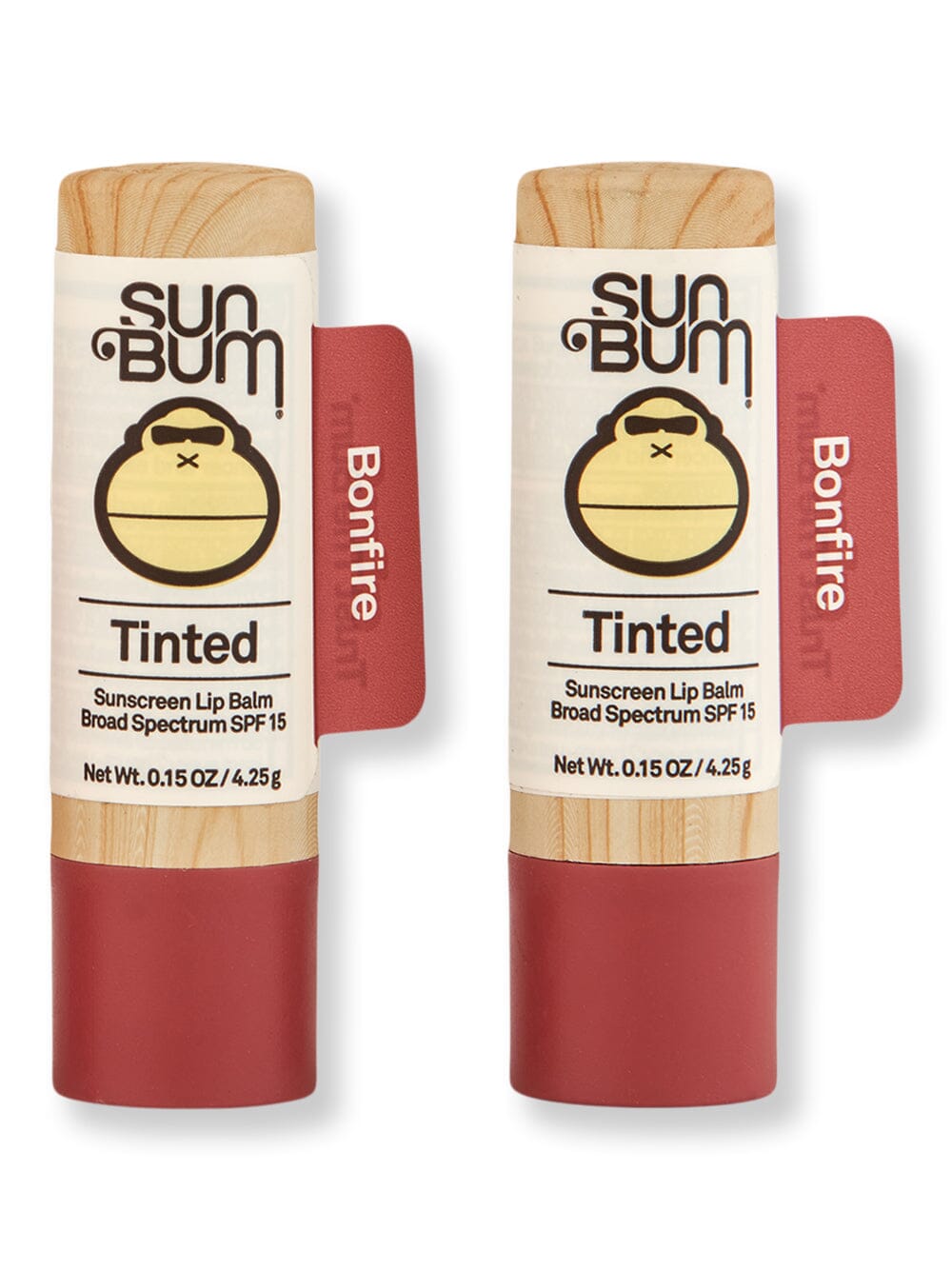 Sun Bum Sun Bum SPF 15 Tinted Lip Balm Bonfire 2 Ct 0.15 oz Lip Treatments & Balms 