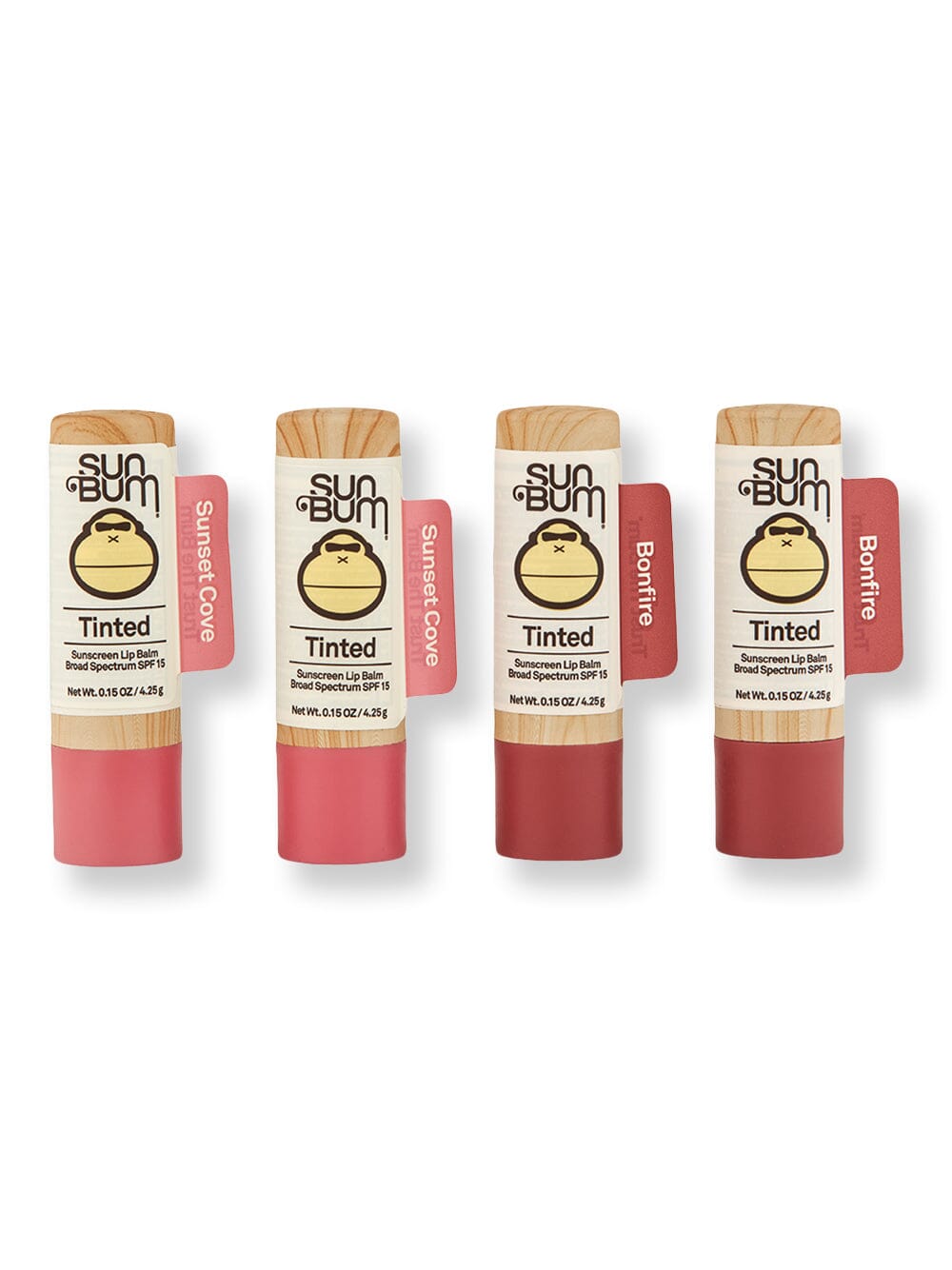 Sun Bum Sun Bum SPF 15 Tinted Lip Balm Bonfire 2 Ct & Sunset Cove 2 Ct Lip Treatments & Balms 