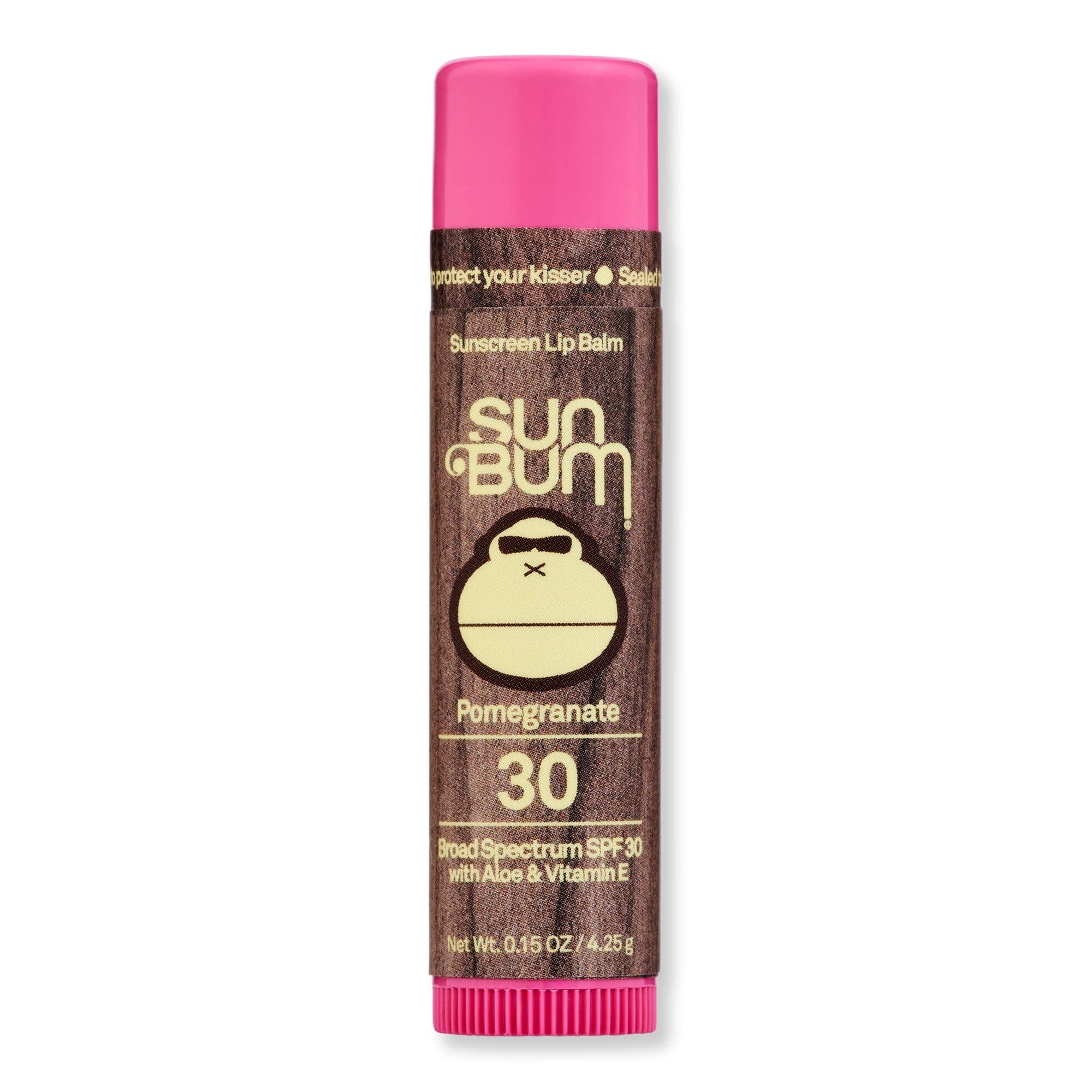 Sun Bum Sun Bum SPF 30 Lip Balm 0.15 oz 4.25 g Pomegranate Lip Treatments & Balms 