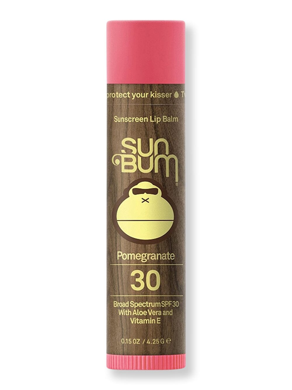 Sun Bum Sun Bum SPF 30 Lip Balm 0.15 oz 4.25 g Pomegranate Lip Treatments & Balms 