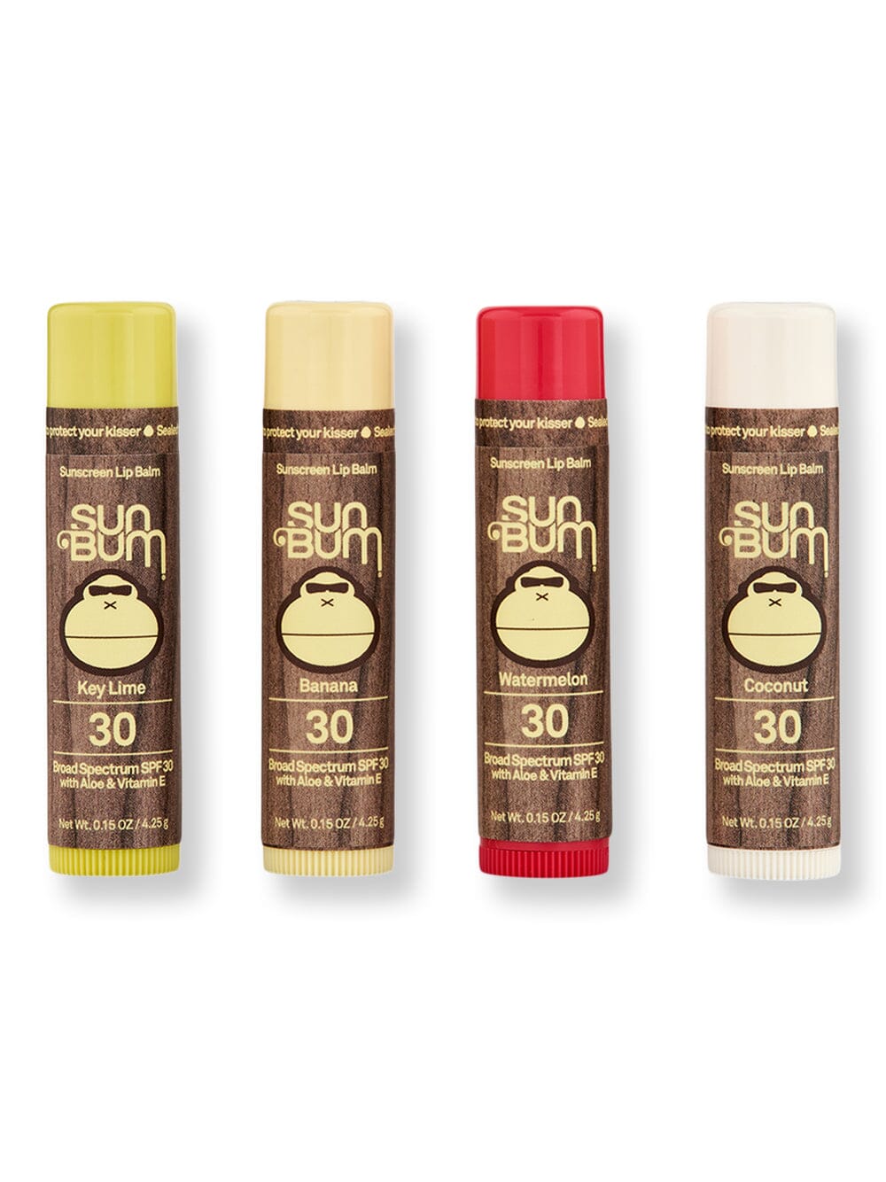 Sun Bum Sun Bum SPF 30 Lip Balm Banana, Coconut, Key Lime, Watermelon Lip Treatments & Balms 