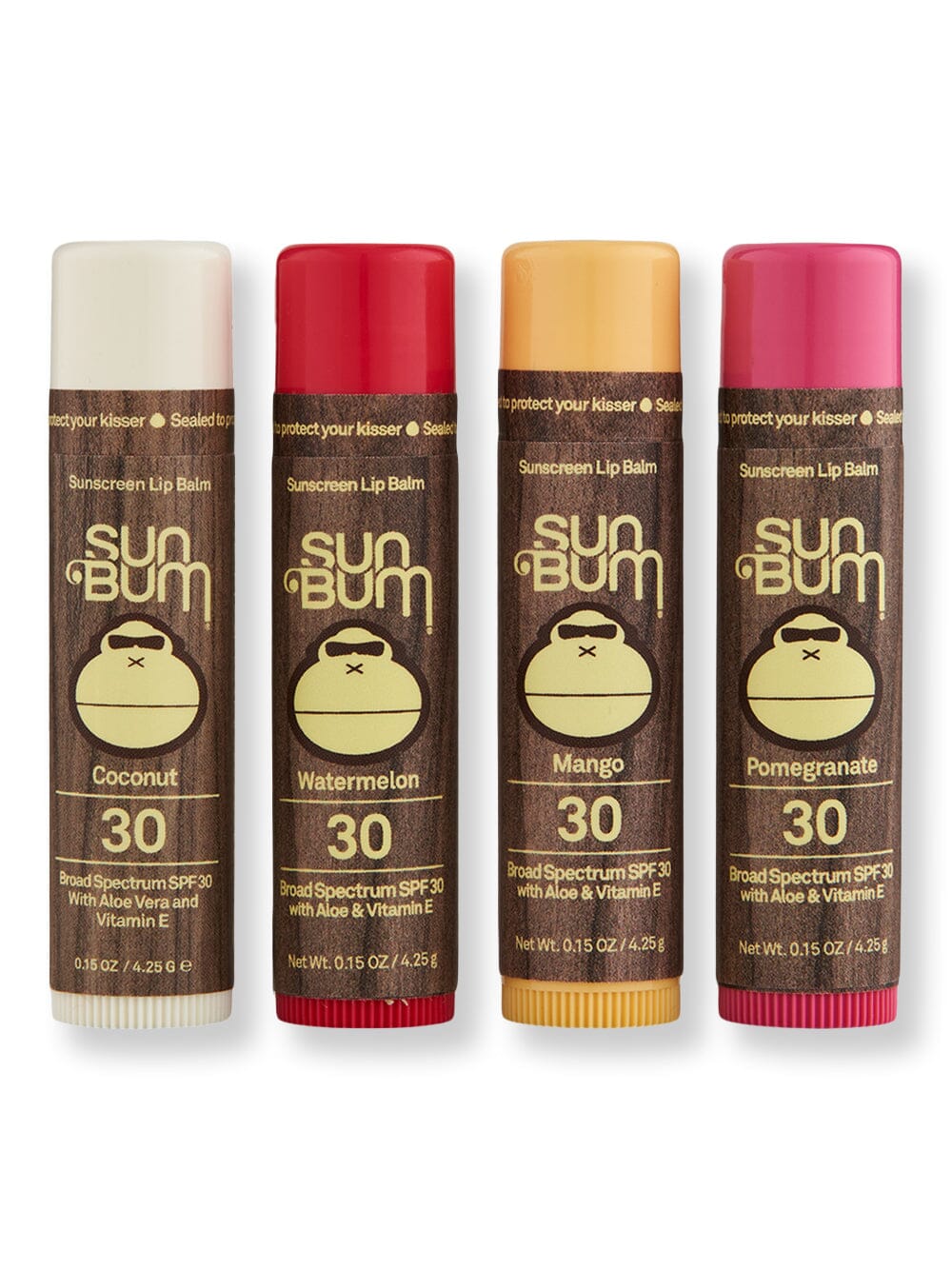 Sun Bum Sun Bum SPF 30 Lip Balm Coconut, Mango, Pomegranate & Watermelon Lip Treatments & Balms 