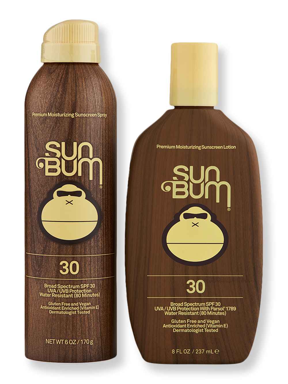 Sun Bum Sun Bum SPF 30 Sunscreen Lotion 8 oz & SPF 30 Sunscreen Spray 6 oz Body Sunscreens 