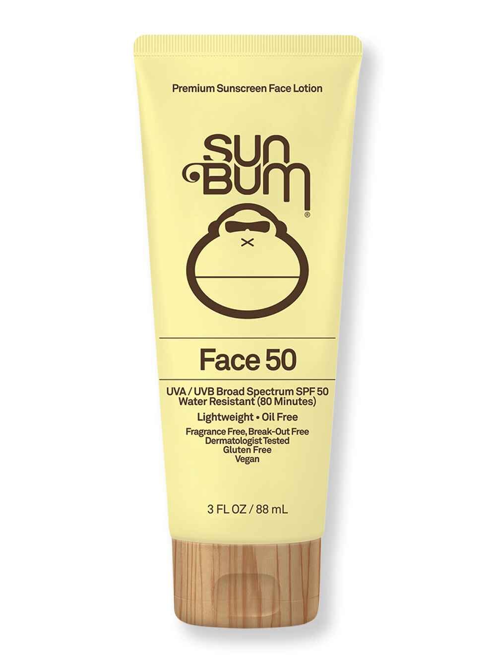 Sun Bum Sun Bum SPF 50 Clear Face Sunscreen Lotion 3 oz88 ml Face Sunscreens 