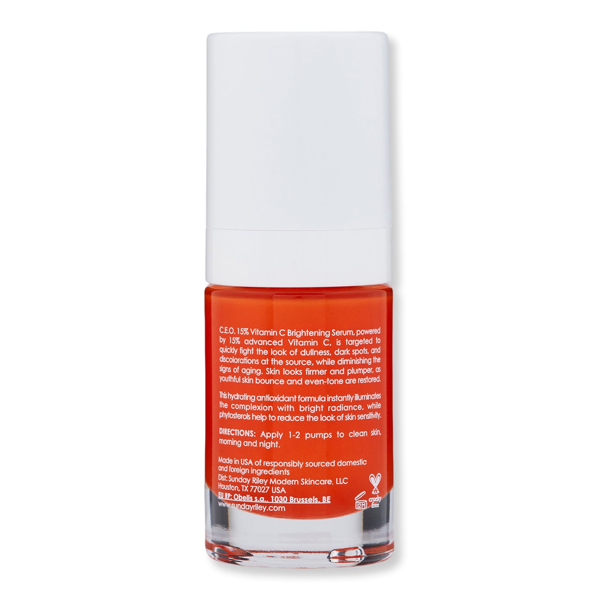 Sunday Riley Sunday Riley CEO 15% Vitamin C Brightening Serum 0.5 oz 15 ml Serums 