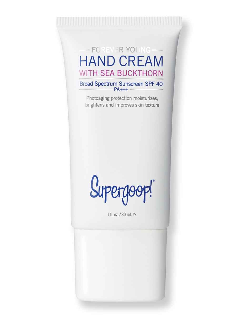 Supergoop Supergoop Forever Young Hand Cream with Sea Buckthorn SPF 40 1 fl oz Hand Creams & Lotions 
