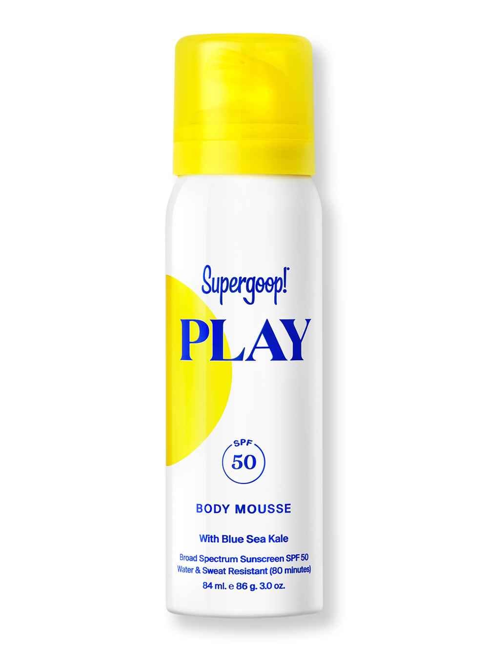 Supergoop Supergoop Play Body Mousse SPF 50 with Blue Sea Kale 3 oz Body Sunscreens 