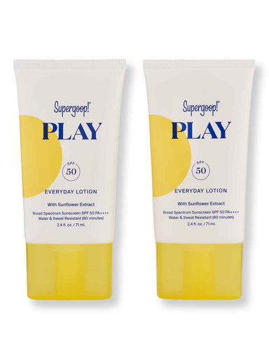 Supergoop Supergoop Play Everyday Lotion SPF 50 with Sunflower Extract 2 Ct 2.4 fl oz Body Sunscreens 
